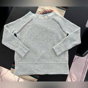 Anthropologie Sleeping on Snow Sweater XS Pale Blue Embellished